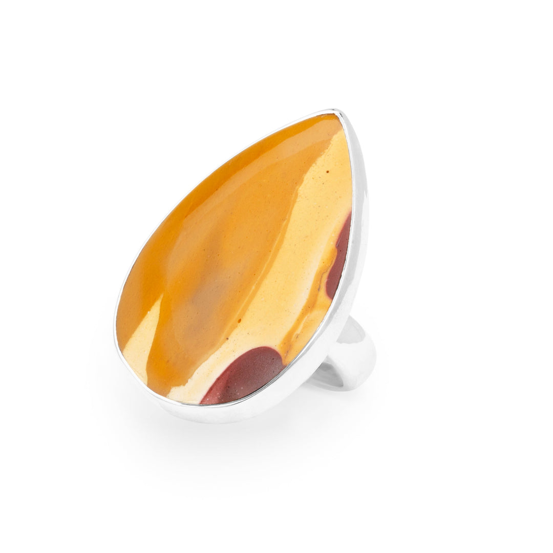 Mookaite Jasper Teardrop Ring (B333R01)