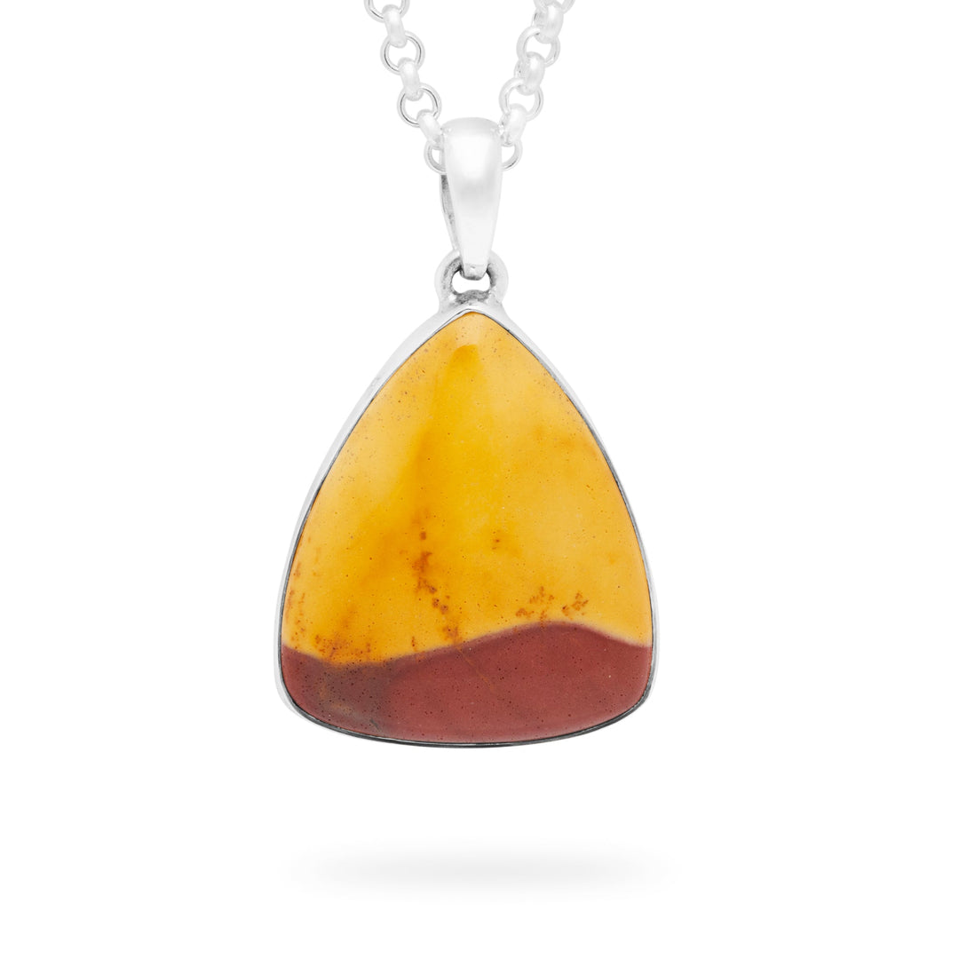 Mookaite Triangle Pendant (B337P05)