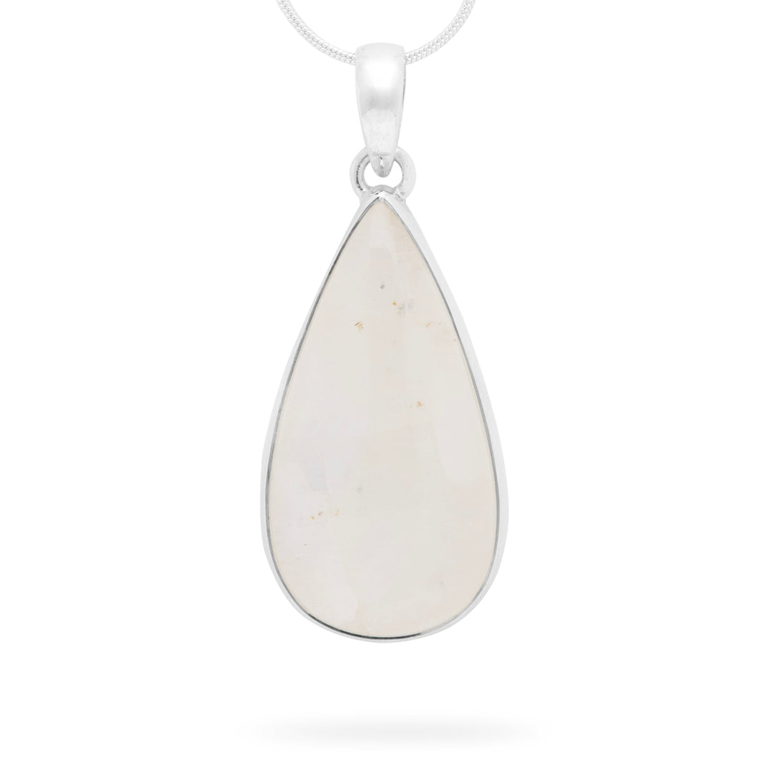 Rainbow Moonstone Teardrop Pendant (B346P02)