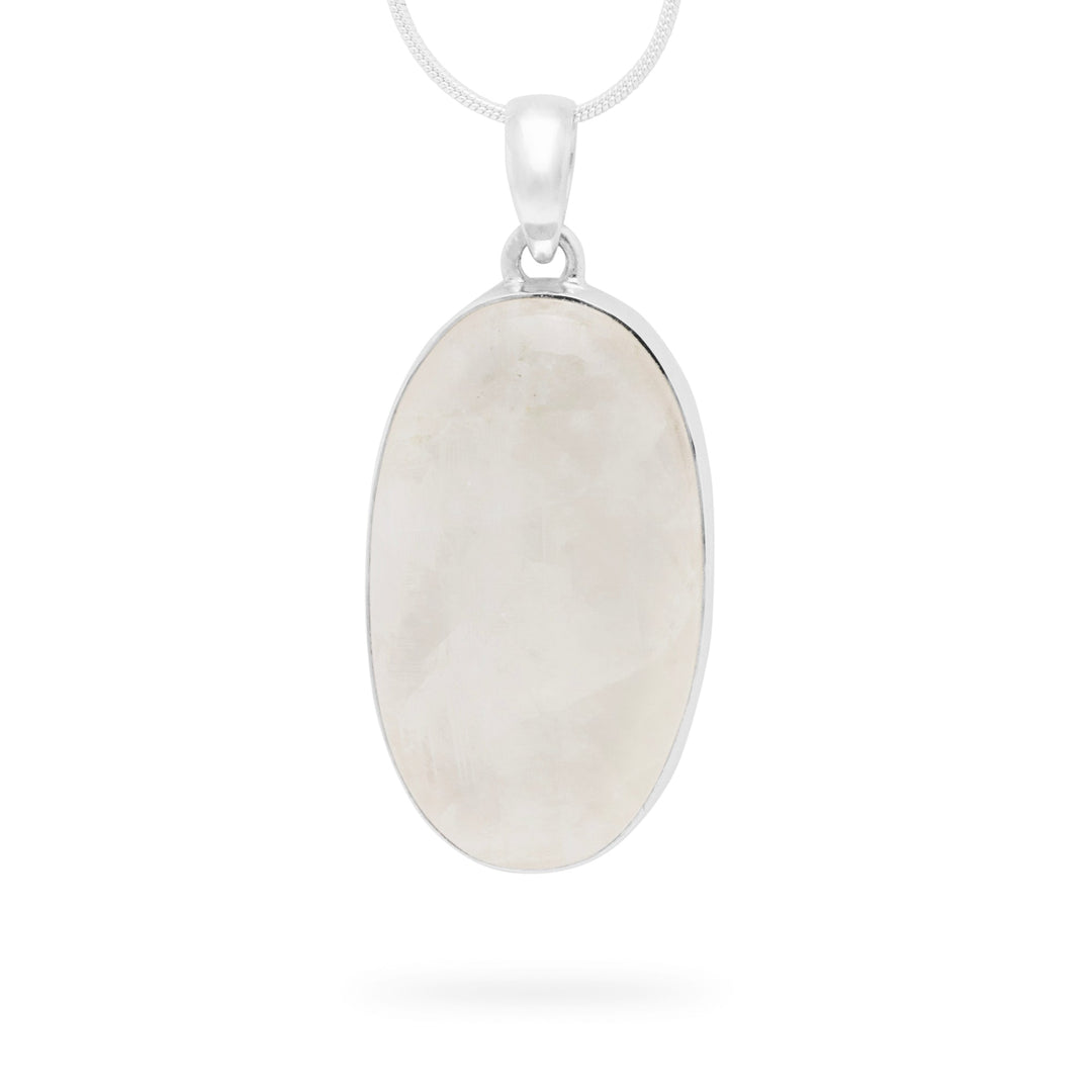 Rainbow Moonstone Oval Pendant (B346P03)