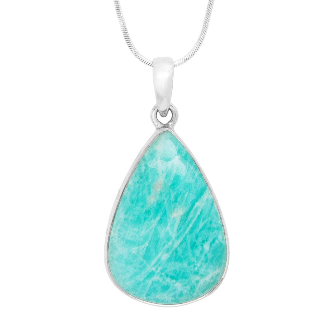 Amazonite Teardrop Pendant (B416P01)