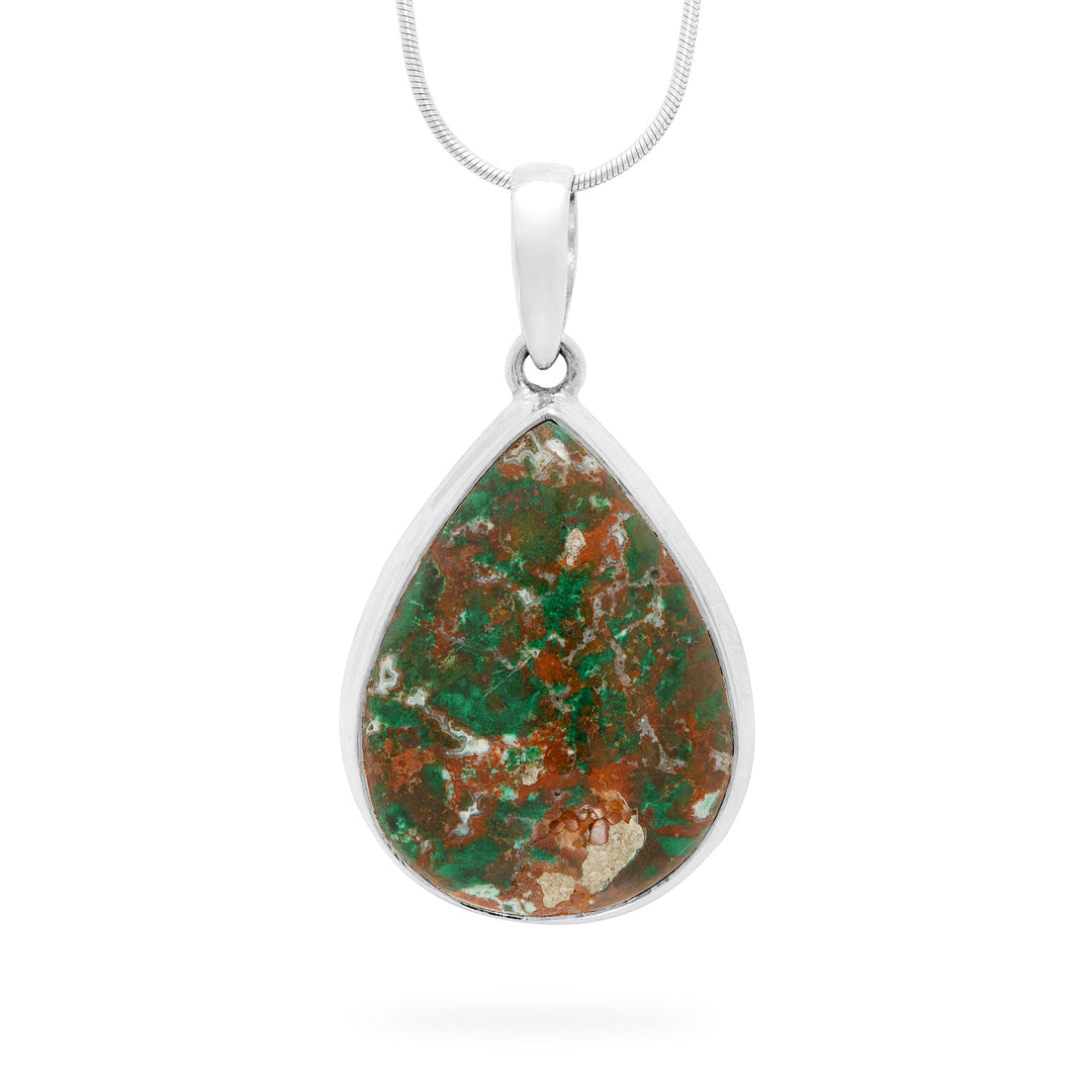 Cupic Chrysocolla Teardrop Pendant (B418P01)