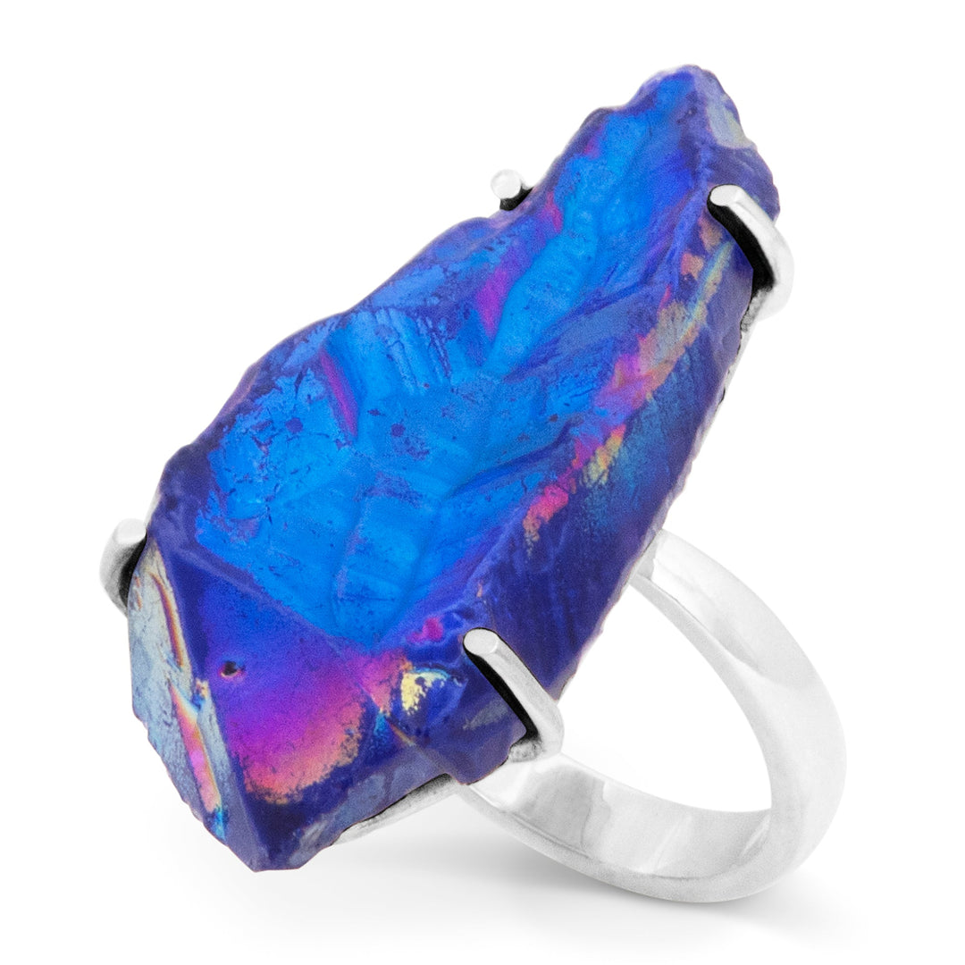 Titanium Druzy Ring (B423R13)