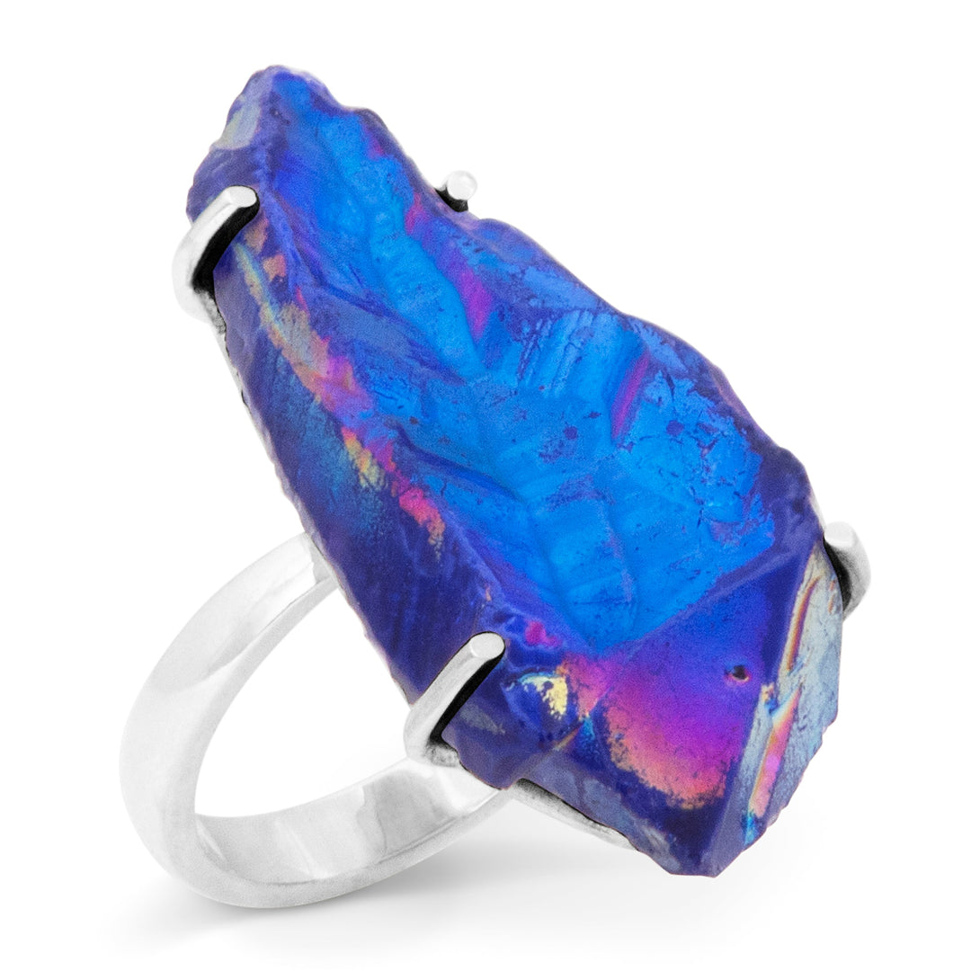 Titanium Druzy Ring (B423R13)