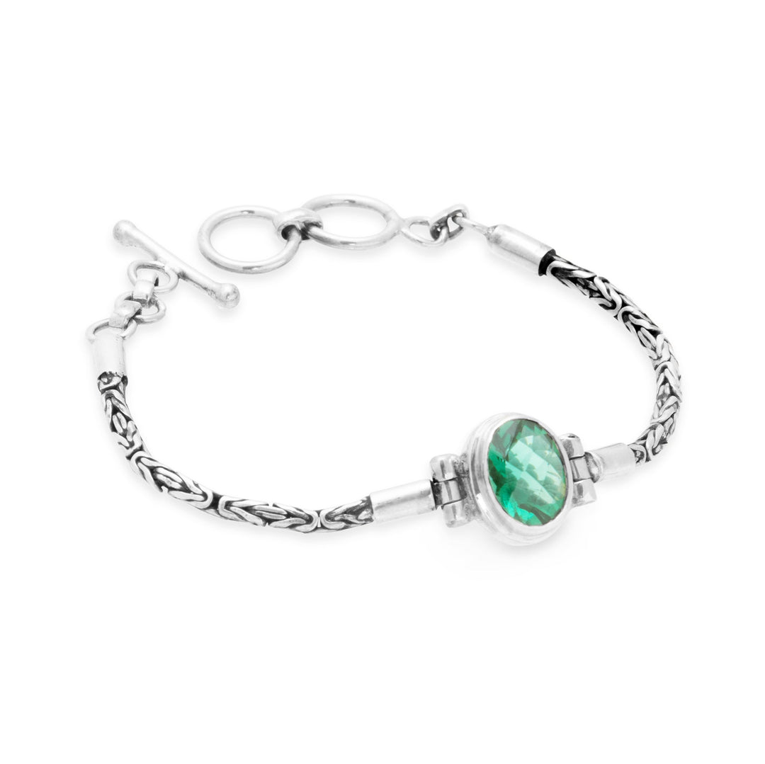 Bali Green Quartz Bracelet (B505P01)