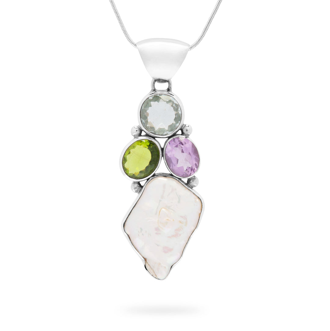 Bali Multi-Stone Pendant (B535P01)