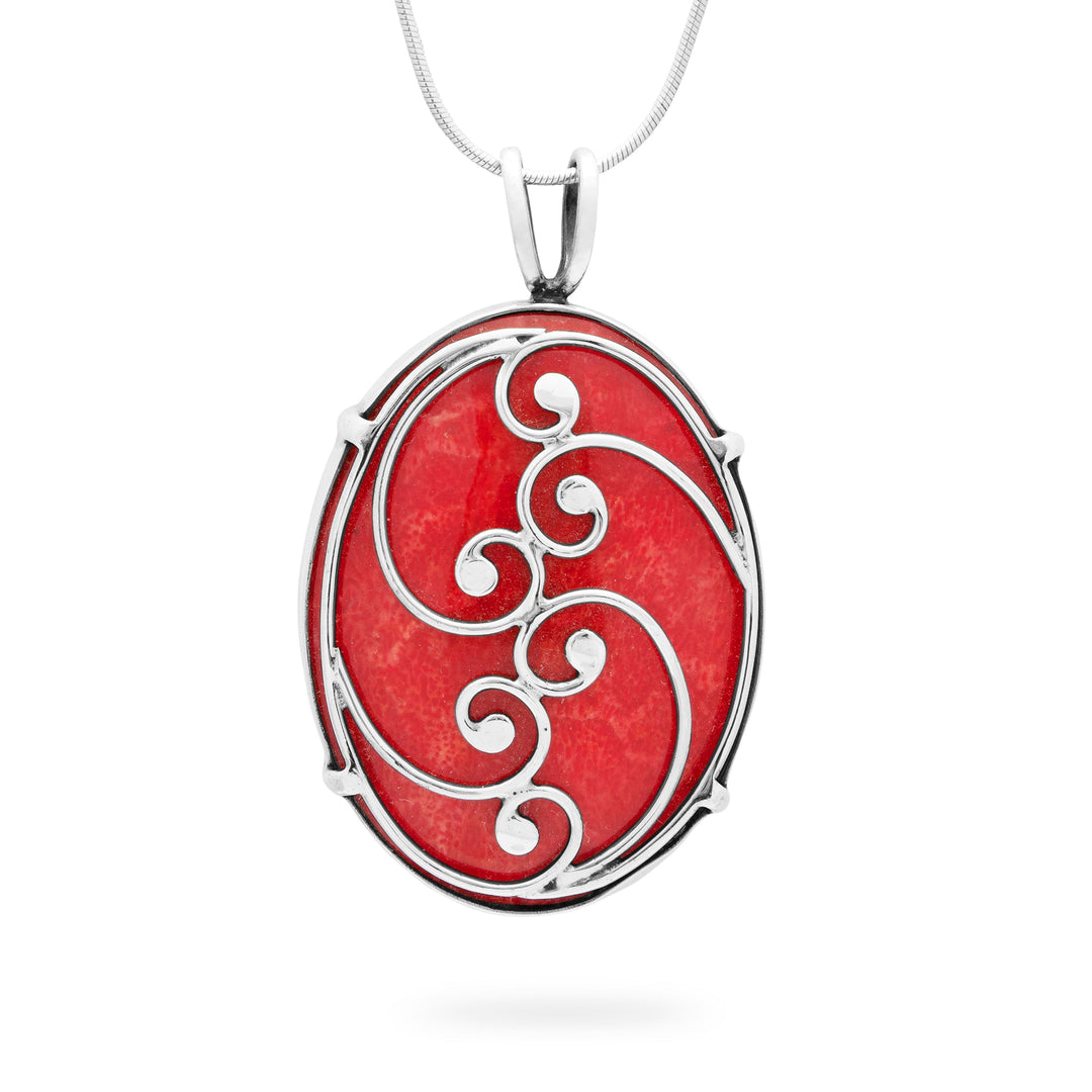 Cultured Coral Balinese Pendant (B582P01)