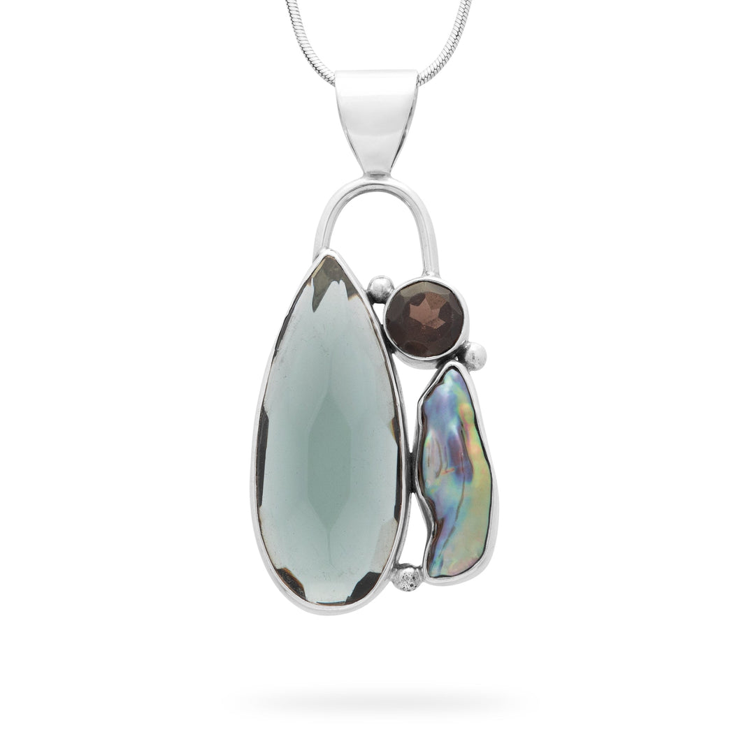 Triple Stone Balinese Pendant (B593P01)
