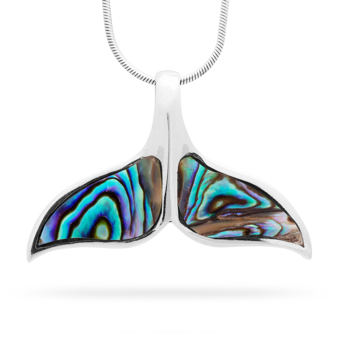 Bali Abalone Whale Tail Pendant (B749P01)