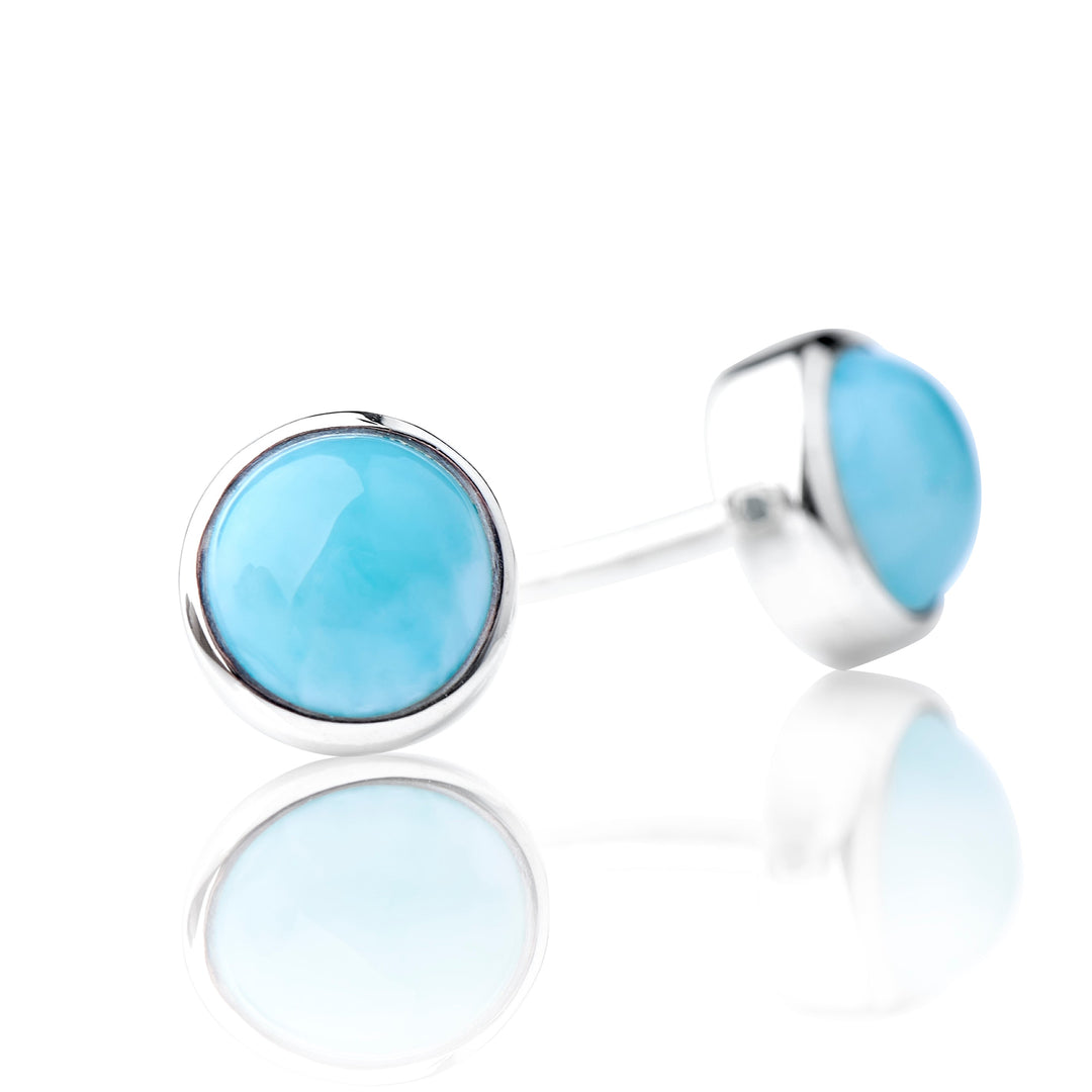 Larimar Stud Earrings (B88E01)