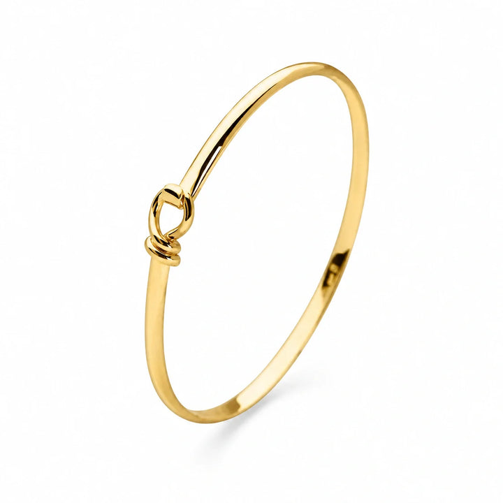 Gold Love Knot Bangle