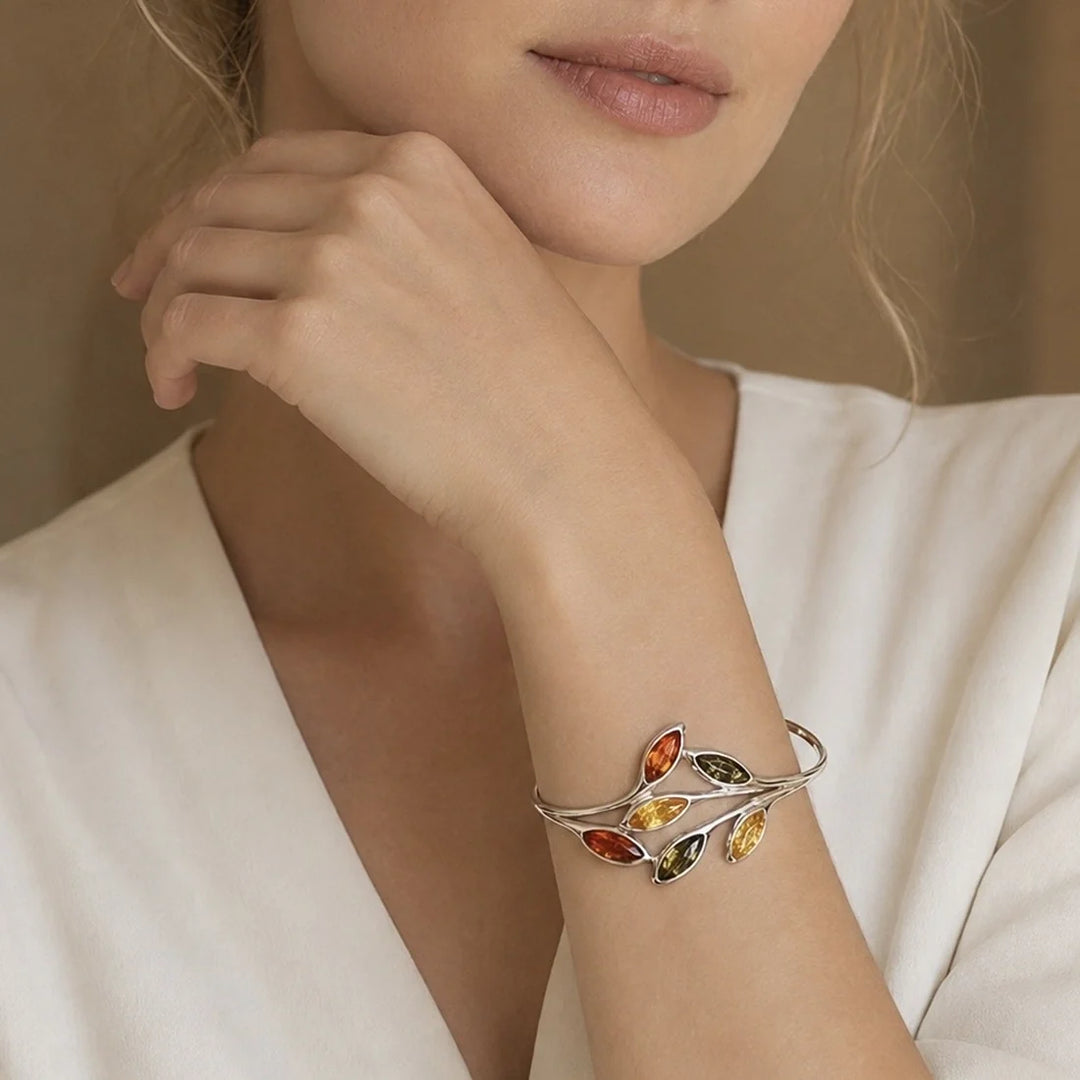Amber Droplets Bangle