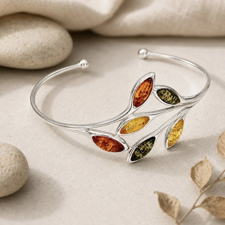 Amber Droplets Bangle