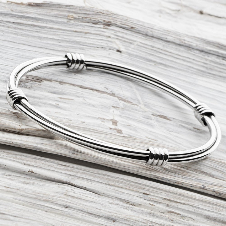 Maya Silver Bangle (BGL1821)