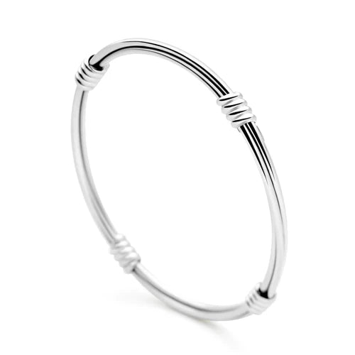 Maya Silver Bangle (BGL1821)