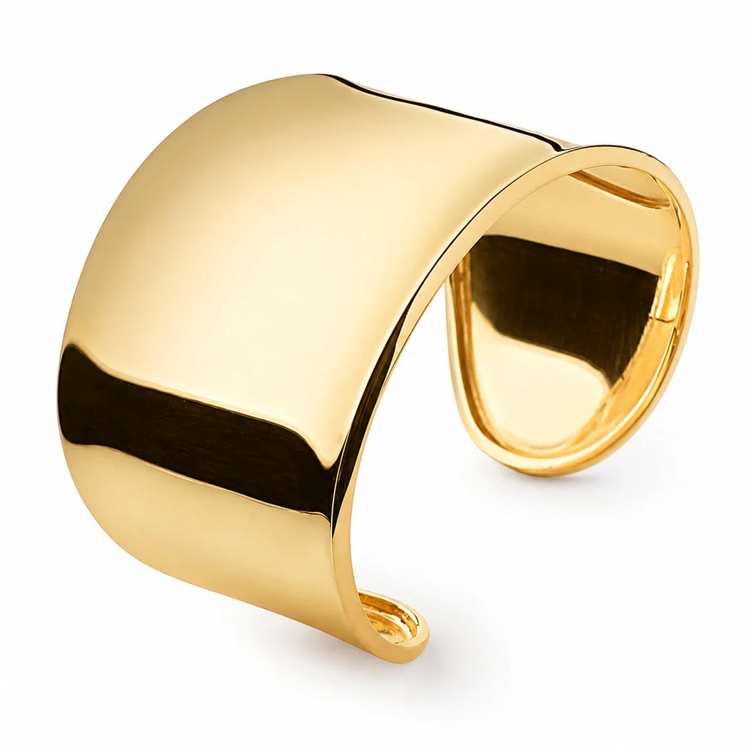 Gold Roman Cuff Bangle