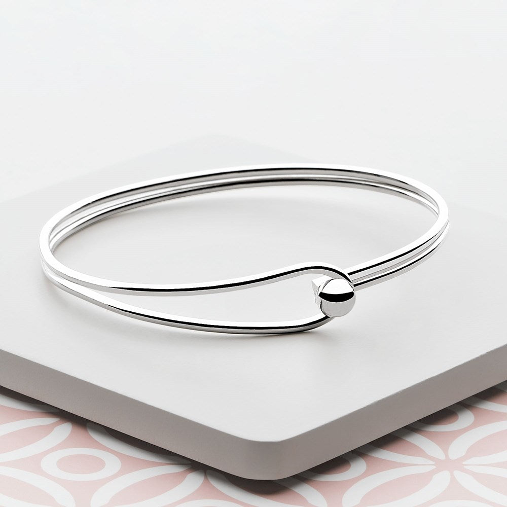 Divine Silver Loop Bangle (BGL6421)