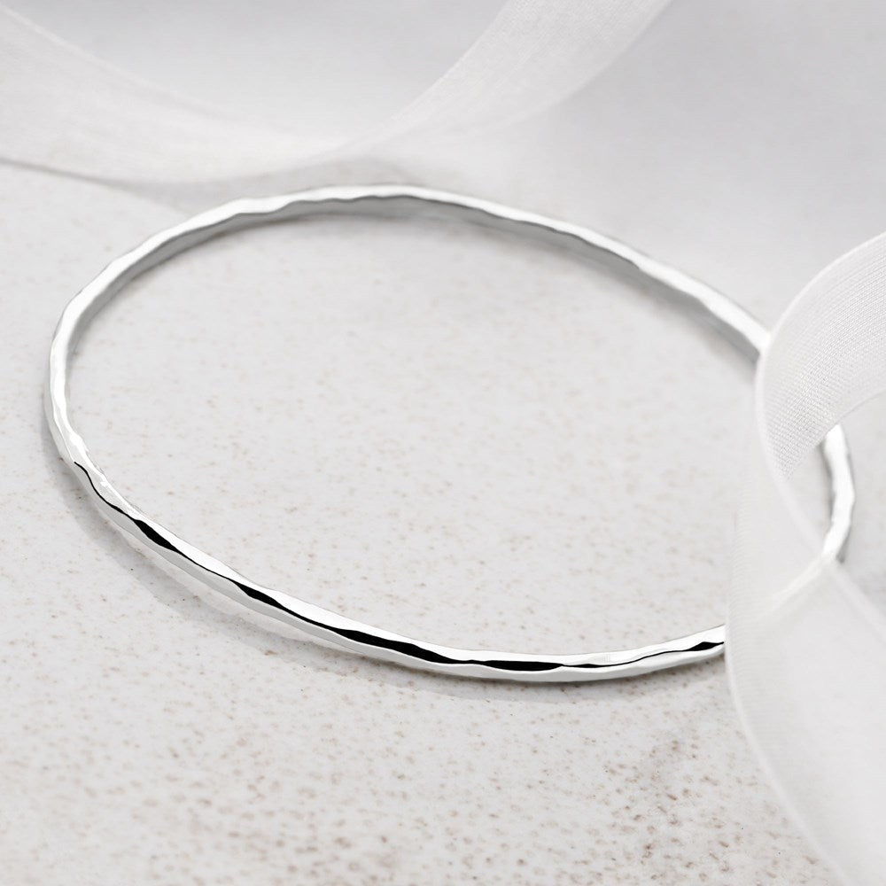 Shimmer Silver Bangle (BGL8291)