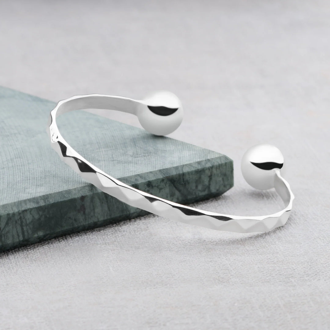 Twin Spheres Bangle