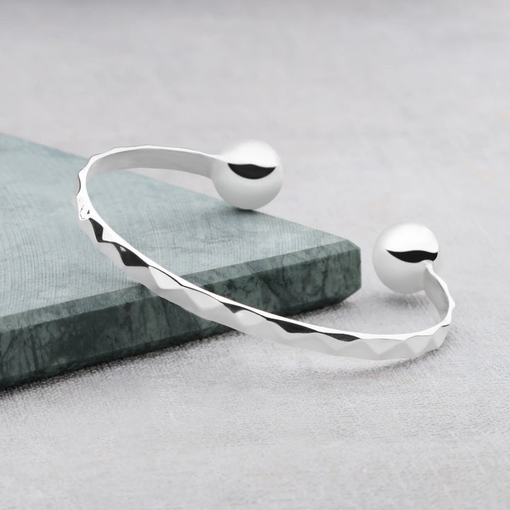 Twin Spheres Bangle
