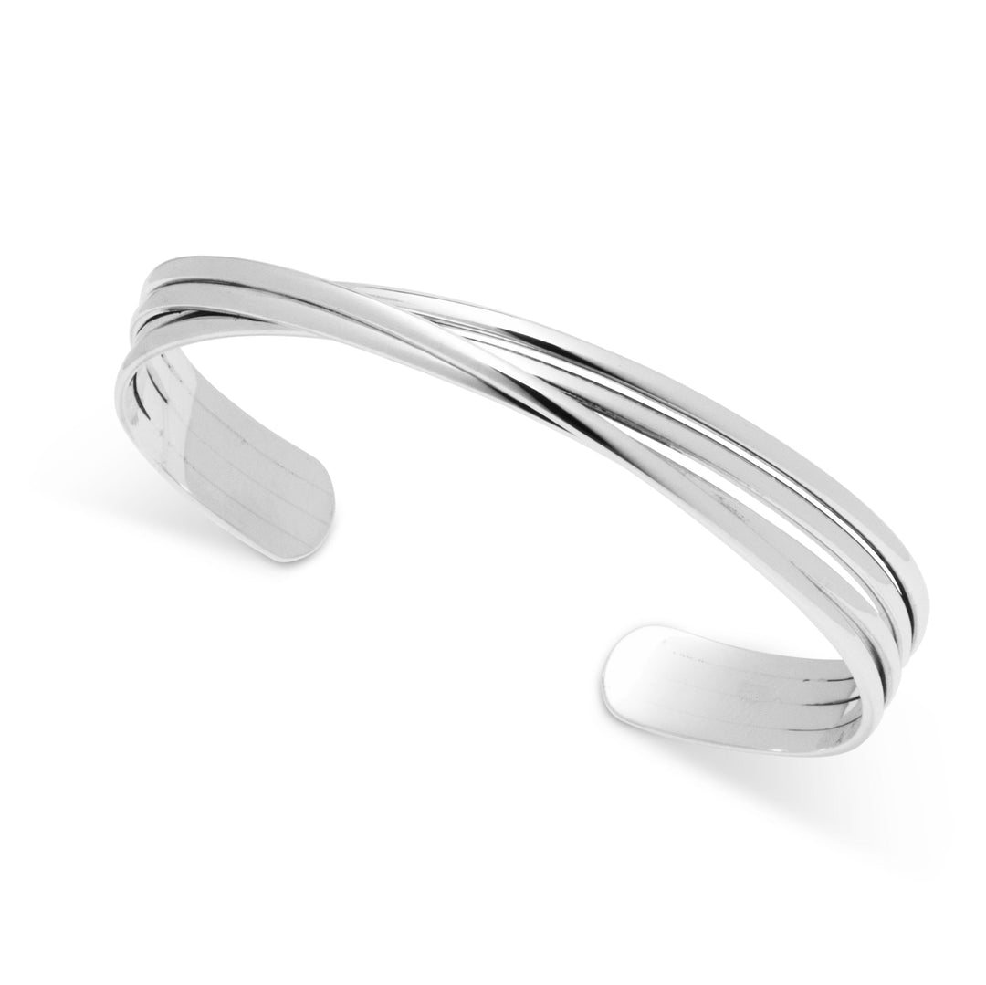 Entwined Silver Bangle (BGL20581)