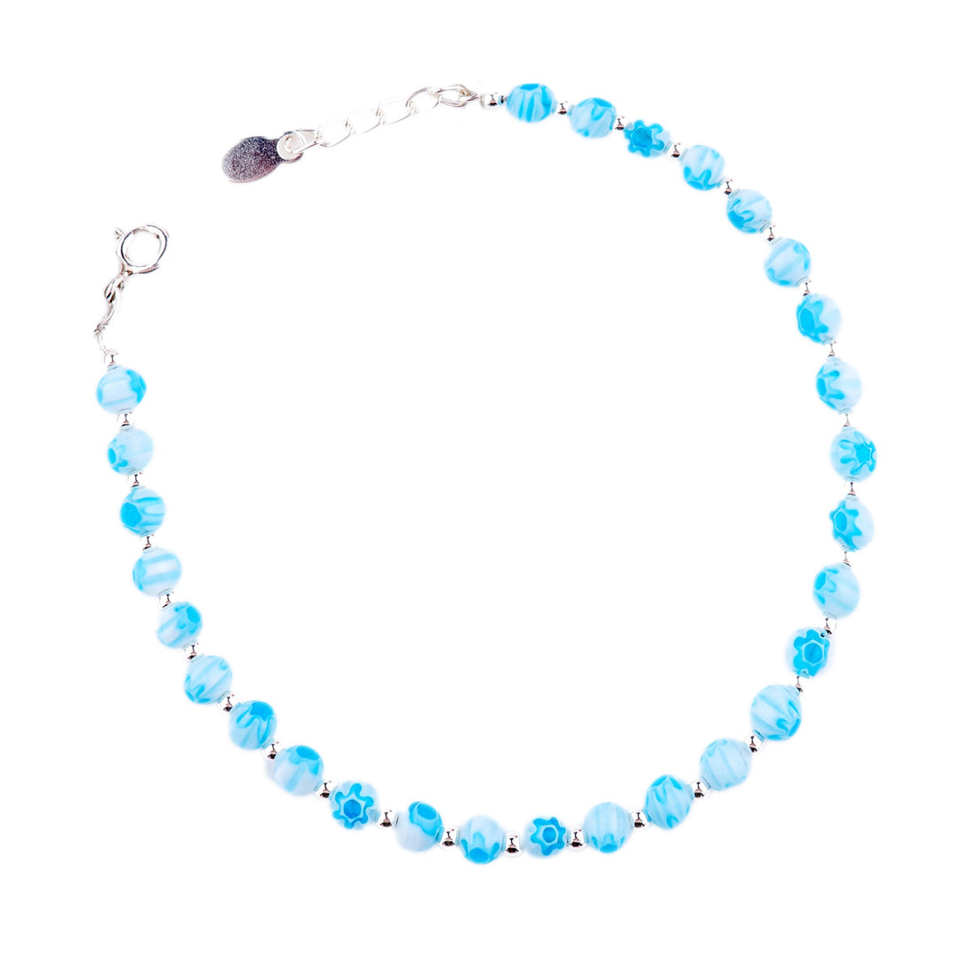 Venetian Glass Blue Bracelet (BRC5671)