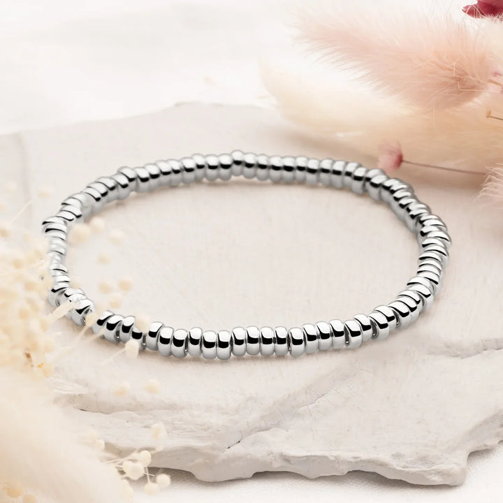 Silver Halo Pebble Bracelet (BRC11991)