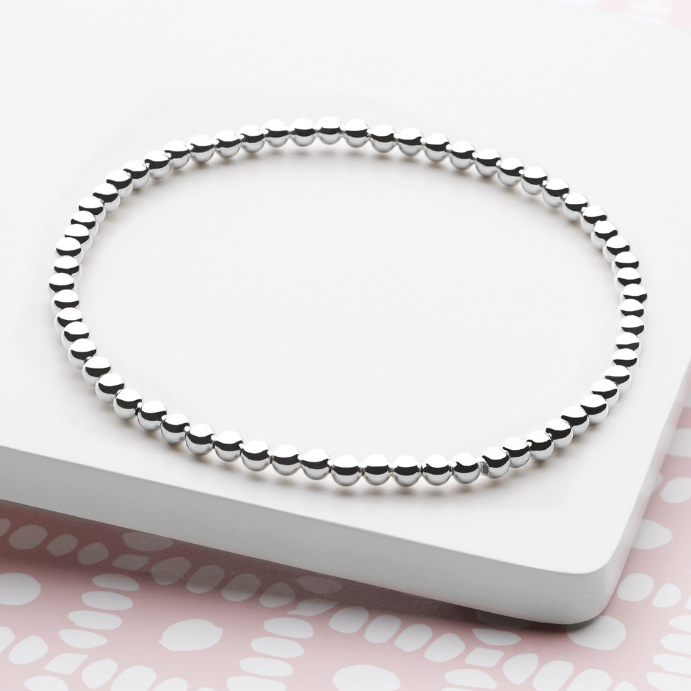 925 sterling silver beaded bracelet 