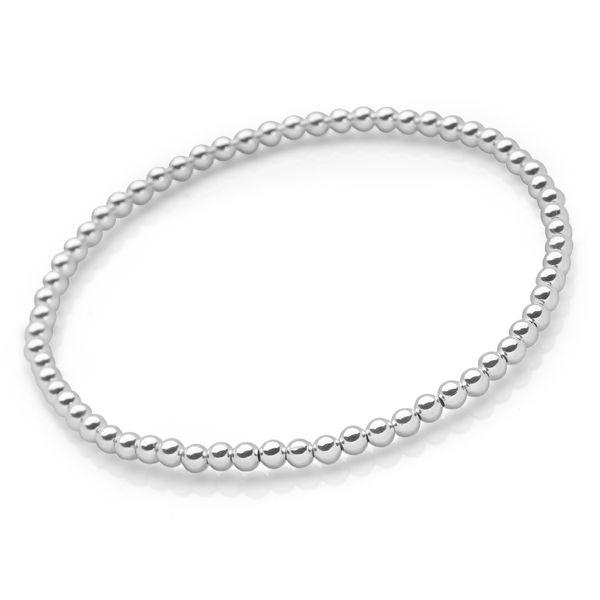 925 sterling silver beaded bracelet (BRC12381)