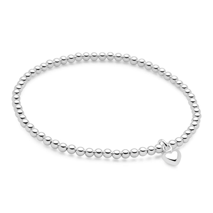 Heart Silver Charm Bracelet