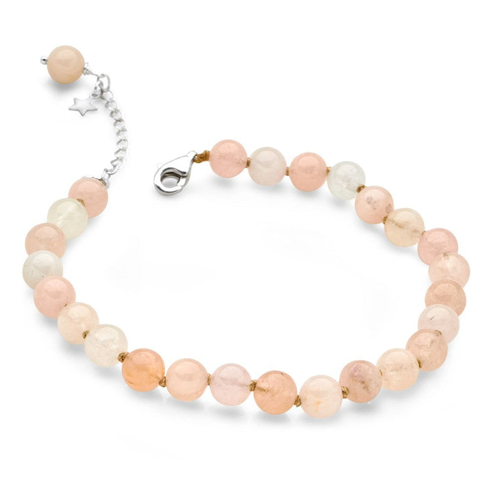 Morganite Bead Bracelet (BRC16901)