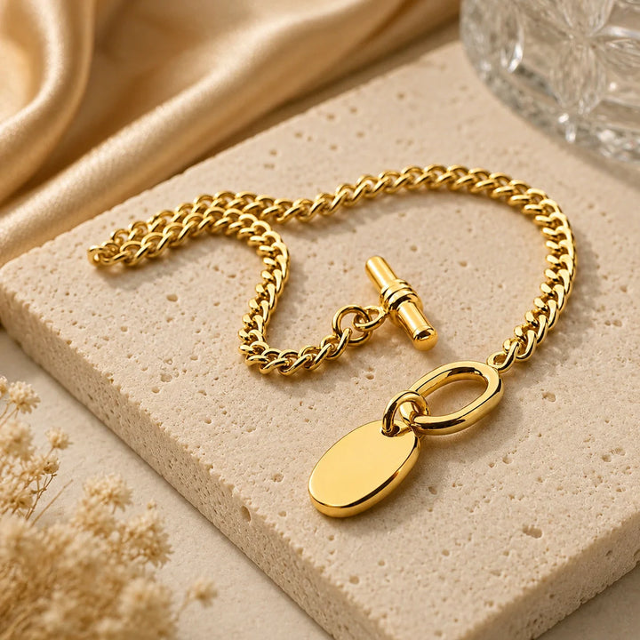 Gold Shelby Fob Bracelet