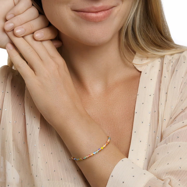Venetian Glass Rainbow Bracelet