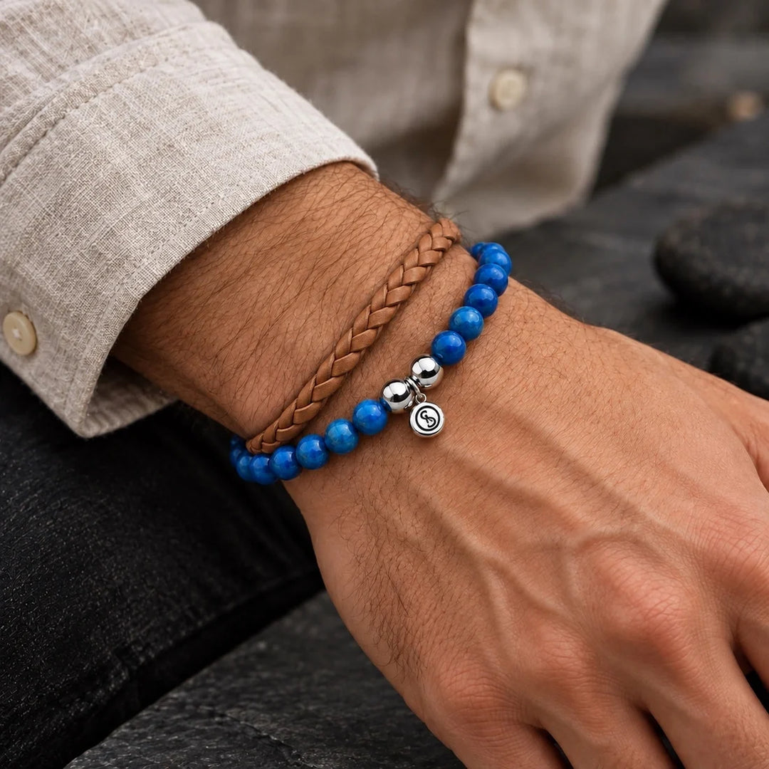 Bodhi Beads Blue Apatite Unisex Bracelet