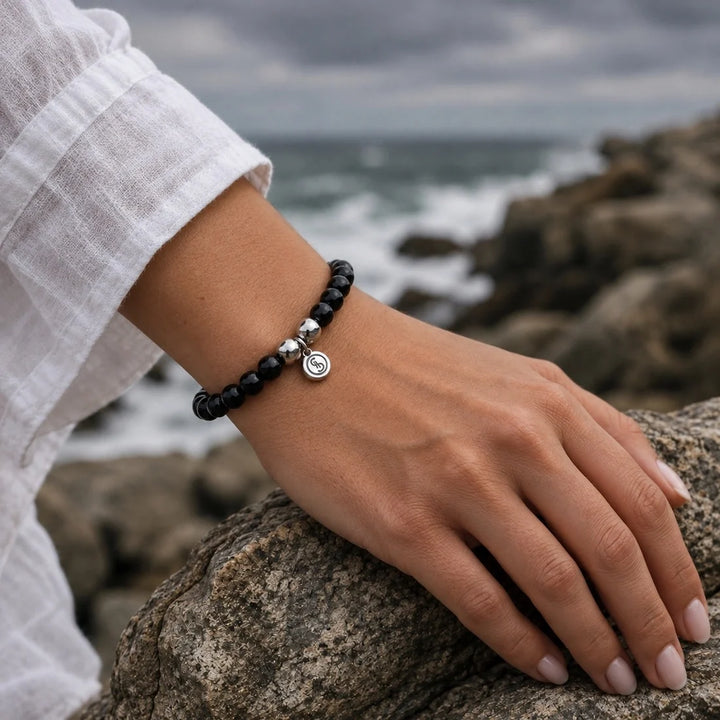 Bodhi Beads Black Onyx Unisex Bracelet