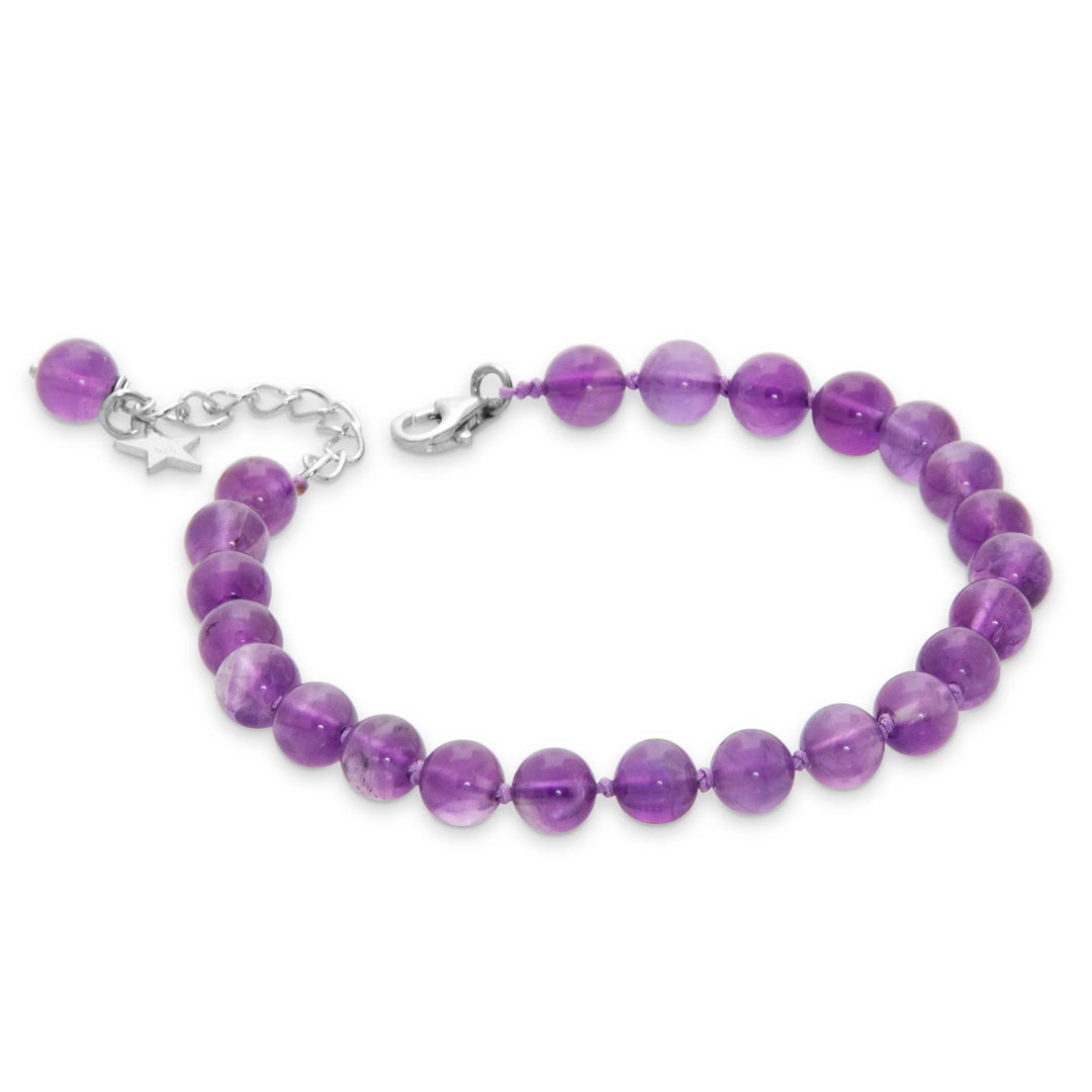 Amethyst Bead Bracelet (BRC16981)