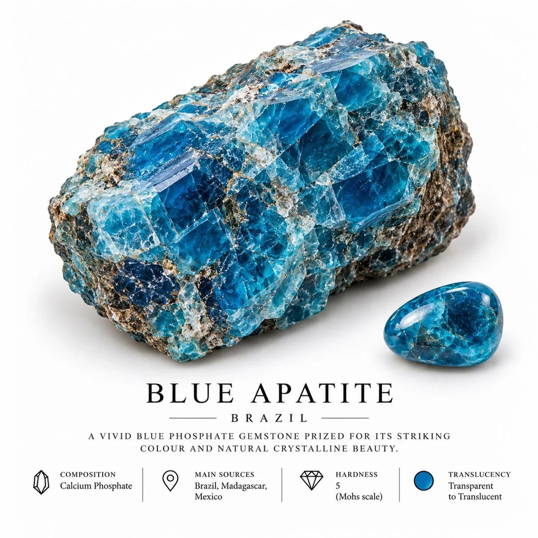 Bodhi Beads Blue Apatite Necklace