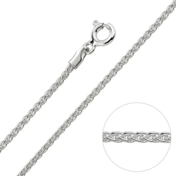 Silver Spiga Chain 1.65mm