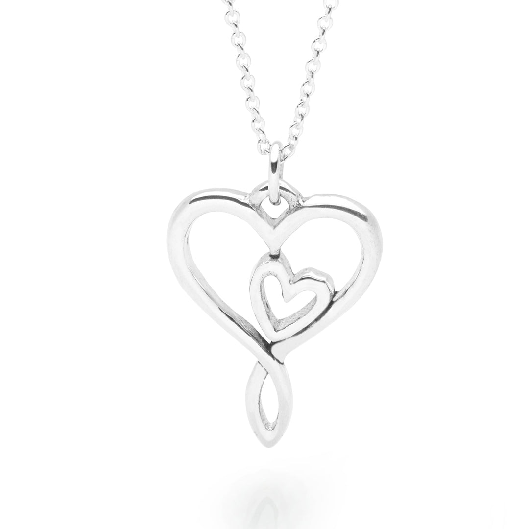 Mother & Child Silver Necklace (CHN11391)