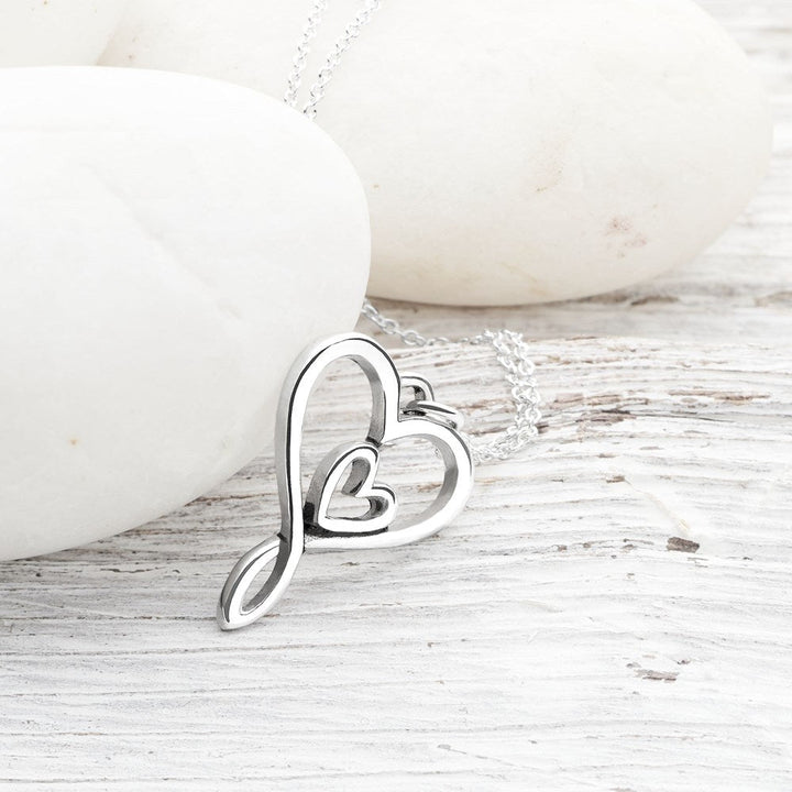 Mother & Child Silver Necklace (CHN11391)