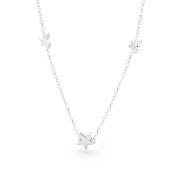 Shooting Stars Silver Necklace (CHN11771)