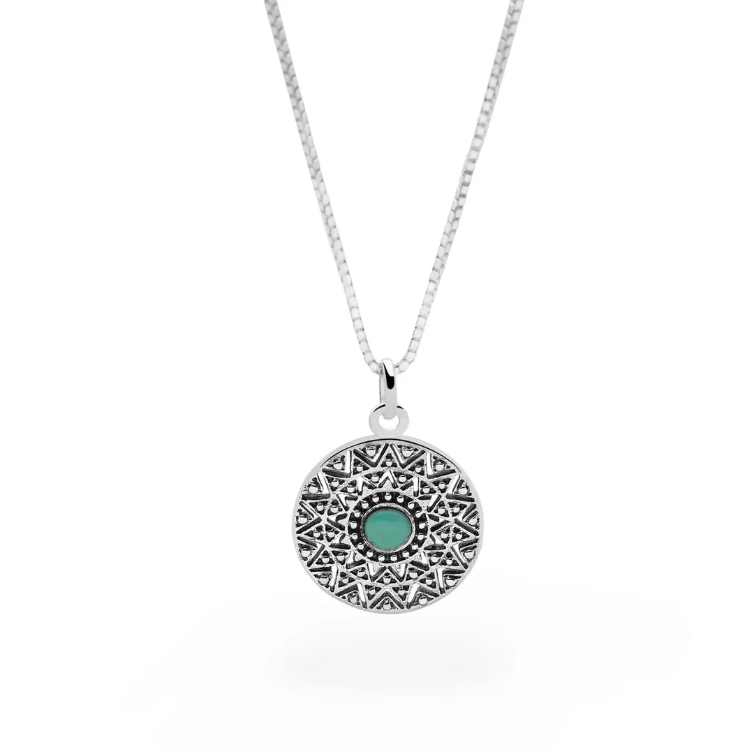Turquoise Mandala Necklace