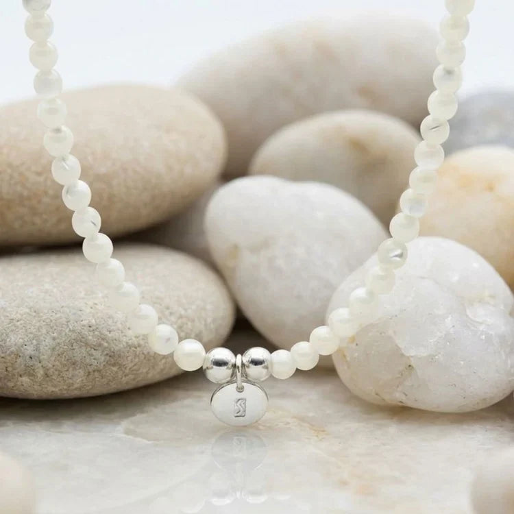 Bodhi Beads Mother of Pearl Necklace