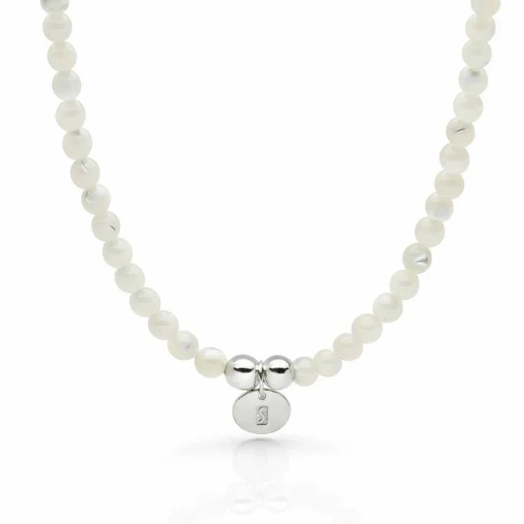 Bodhi Beads Mother of Pearl Necklace