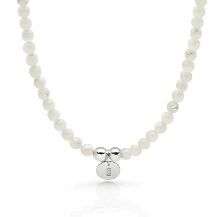 Bodhi Beads Mother of Pearl Necklace