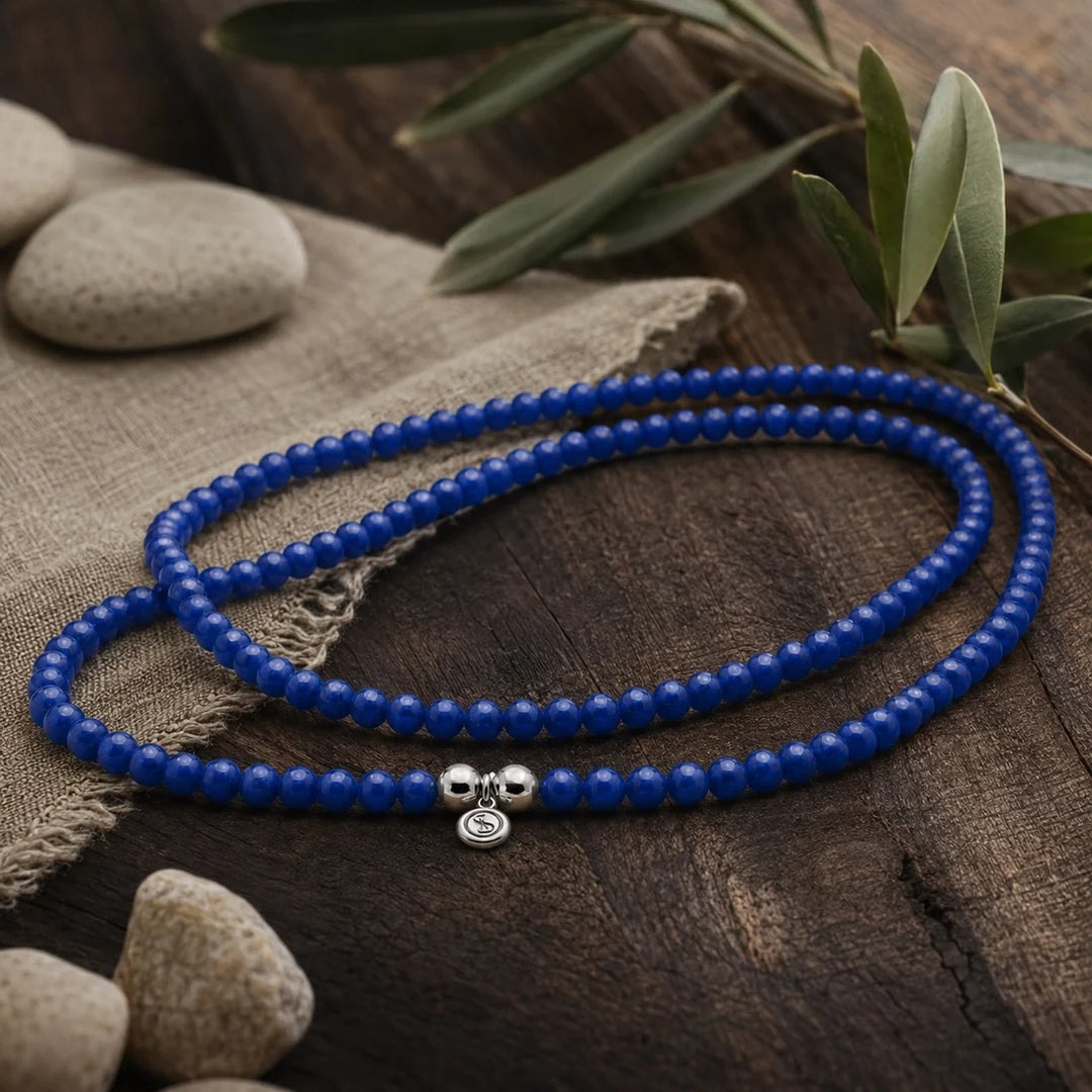 Bodhi Beads Blue Apatite Necklace