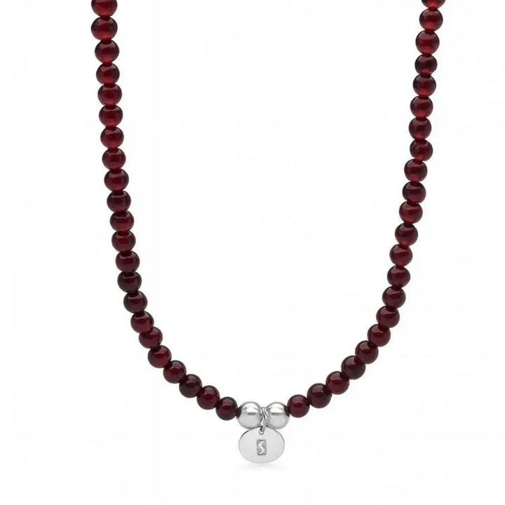 Bodhi Beads Red Agate Necklace