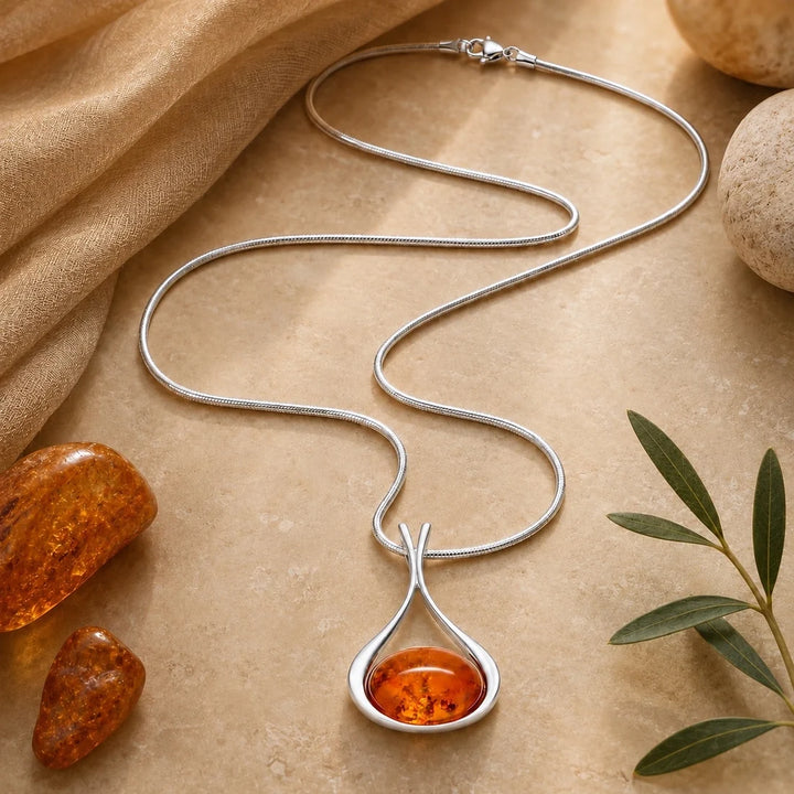 Gustav Nouveau Amber Necklace
