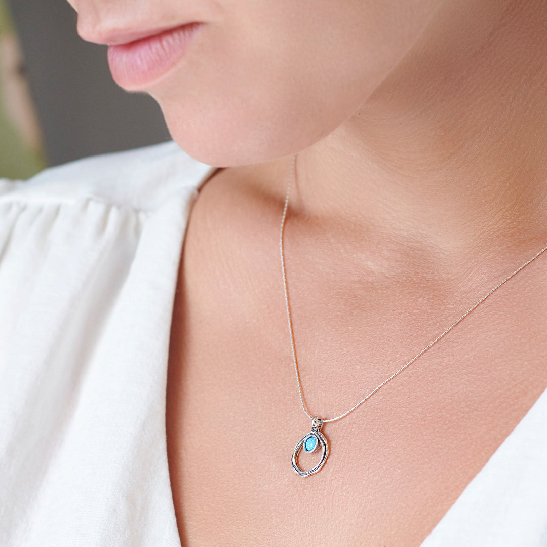 Halo Silver Necklace