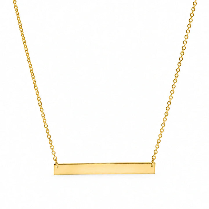 Gold Horizontal Bar Chain - For Layering